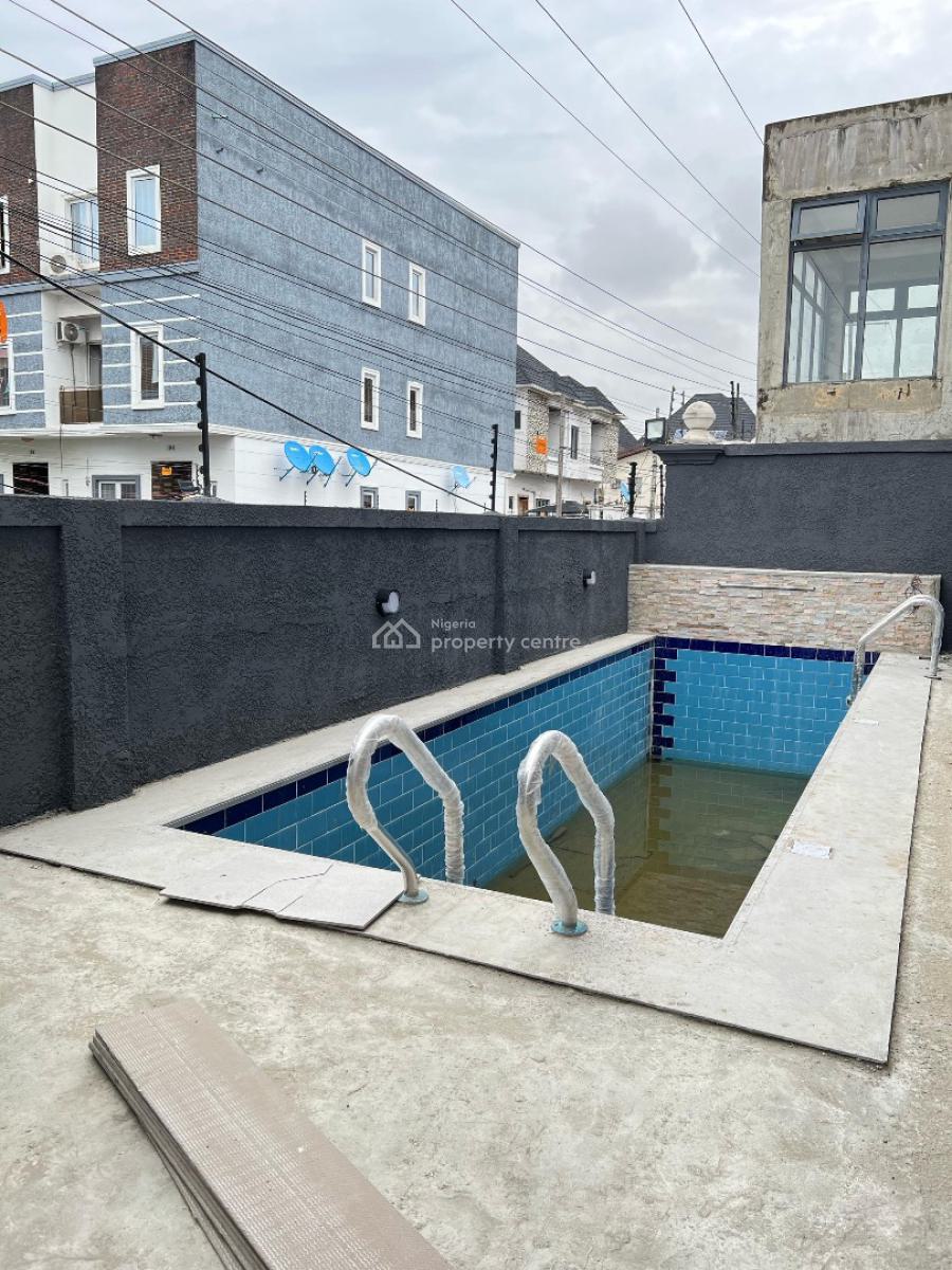 Well Built 4 Bedroom Terraced Duplex with Bq, Communal Swimming Pool, Osapa London, Lekki, Lagos, Terraced Duplex for Sale