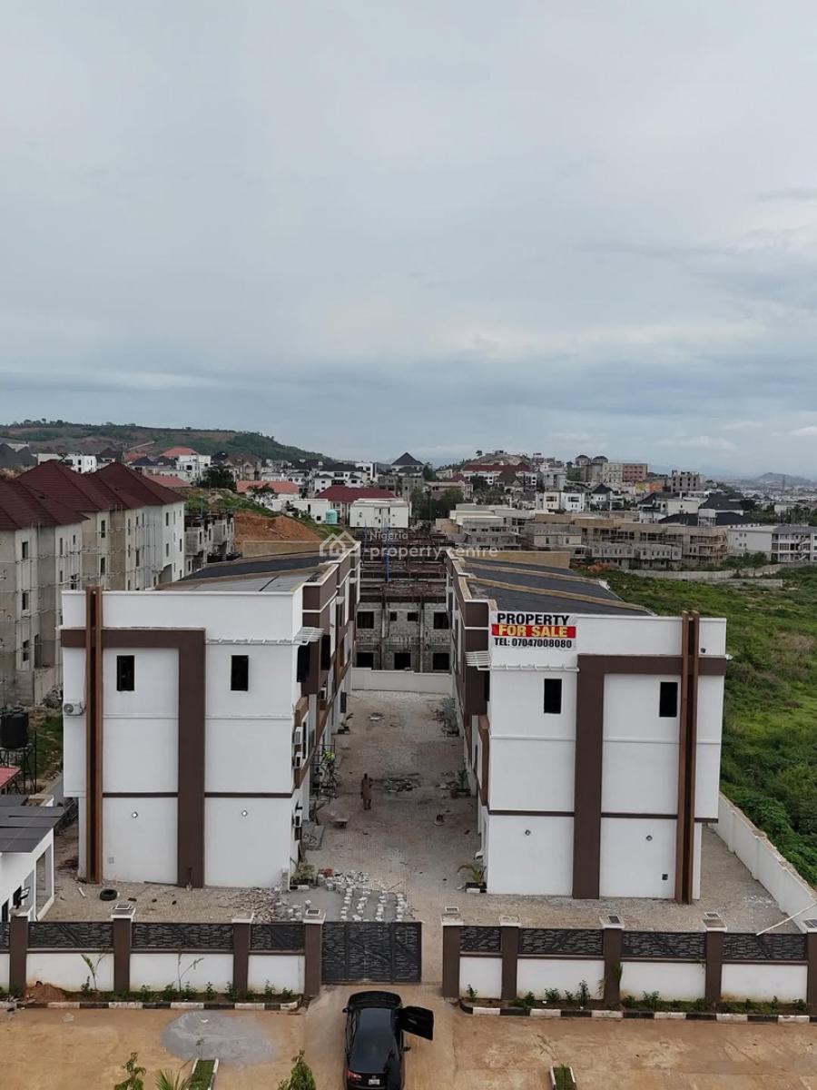 Newly Built 5 Bedroom Spacious Terrace Duplex,2 Rooms Bq, Basement,, Serene Neighborhood, Guzape District, Abuja, Terraced Duplex for Sale