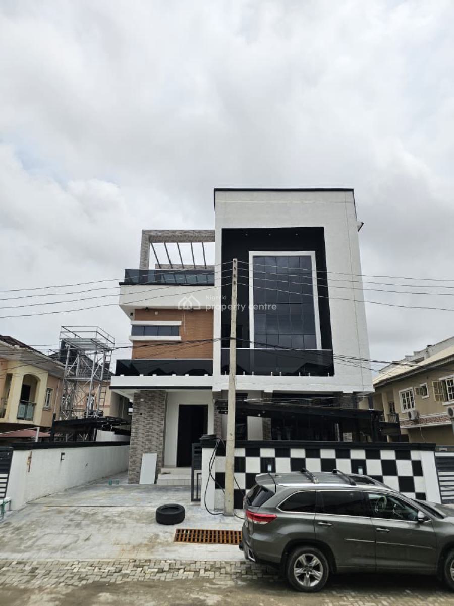 Lovely 5 Bedroom Fully Detached Duplex with Bq in a Secure Estate, Chevron, Lekki, Lagos, Detached Duplex for Sale