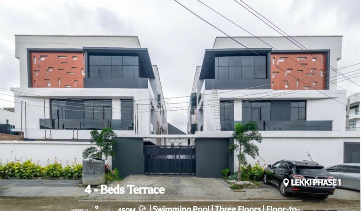 4 Bedroom Terrace Duplex, Lekki Phase 1, Lekki Phase 1, Lekki, Lagos, Terraced Duplex for Sale