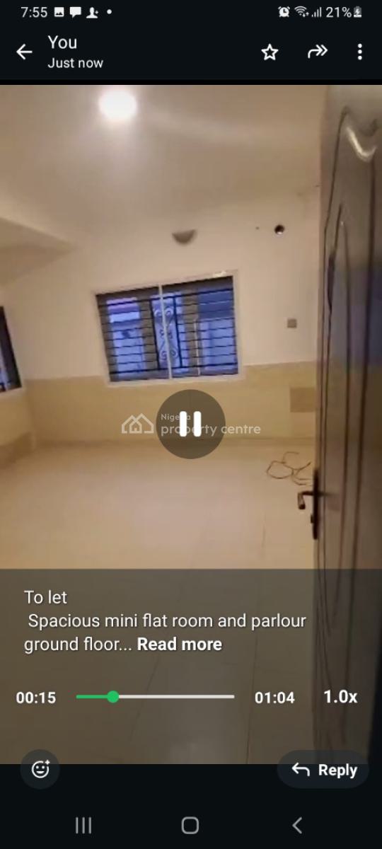 Spacious Mini Flat Room and Parlour Ground Floor, Oniru Estate, Oniru, Victoria Island (vi), Lagos, Mini Flat (room and Parlour) for Rent