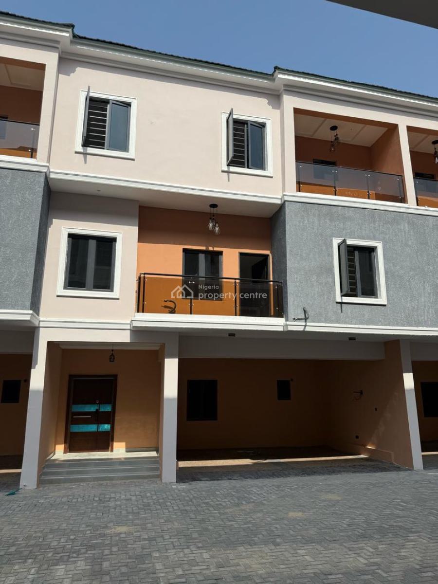 4 Bedroom Terrace Duplex with Bq and Pool in a Serviced Estate, Ikate, Lekki, Lagos, Terraced Duplex for Sale