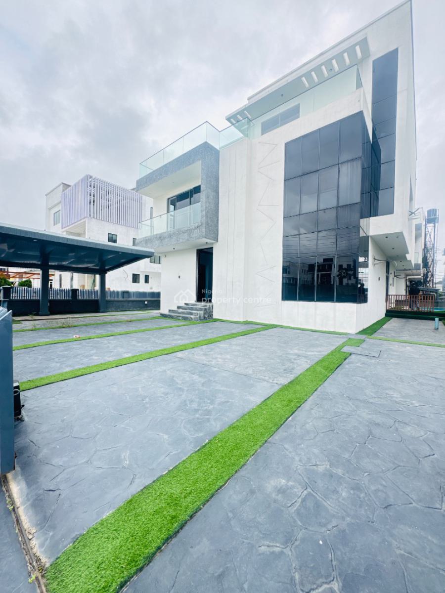 Contemporary 5 Bedroom Detached with Bq House, Victory Park Osapa Lekki, Lekki Phase 2, Lekki, Lagos, Detached Duplex for Rent
