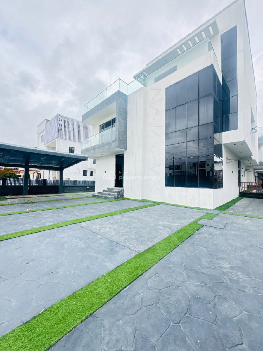 Contemporary 5 Bedroom Detached with Bq House, Victory Park Osapa Lekki, Lekki Phase 2, Lekki, Lagos, Detached Duplex for Rent