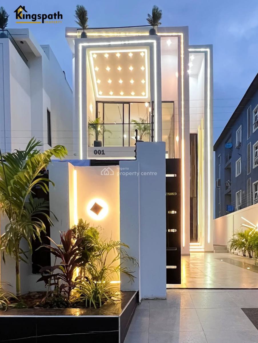 Luxury Contemporary 5 Bedroom Fully Detached Duplex with Pool, Chevron, Lekki, Lagos, Detached Duplex for Sale