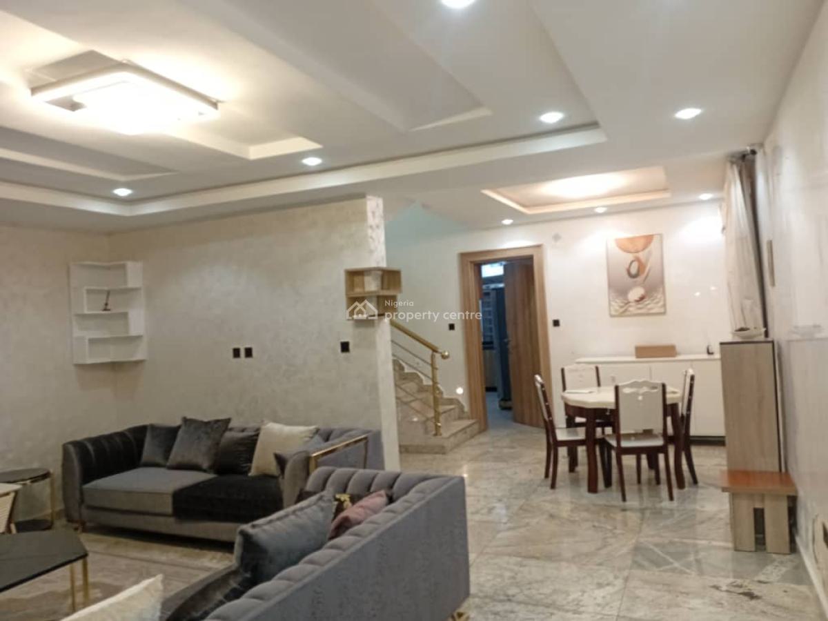 Partly Furnished and Serviced 4 Bedroom Terraced Duplex with Bq, Guzape District, Abuja, Terraced Duplex for Rent