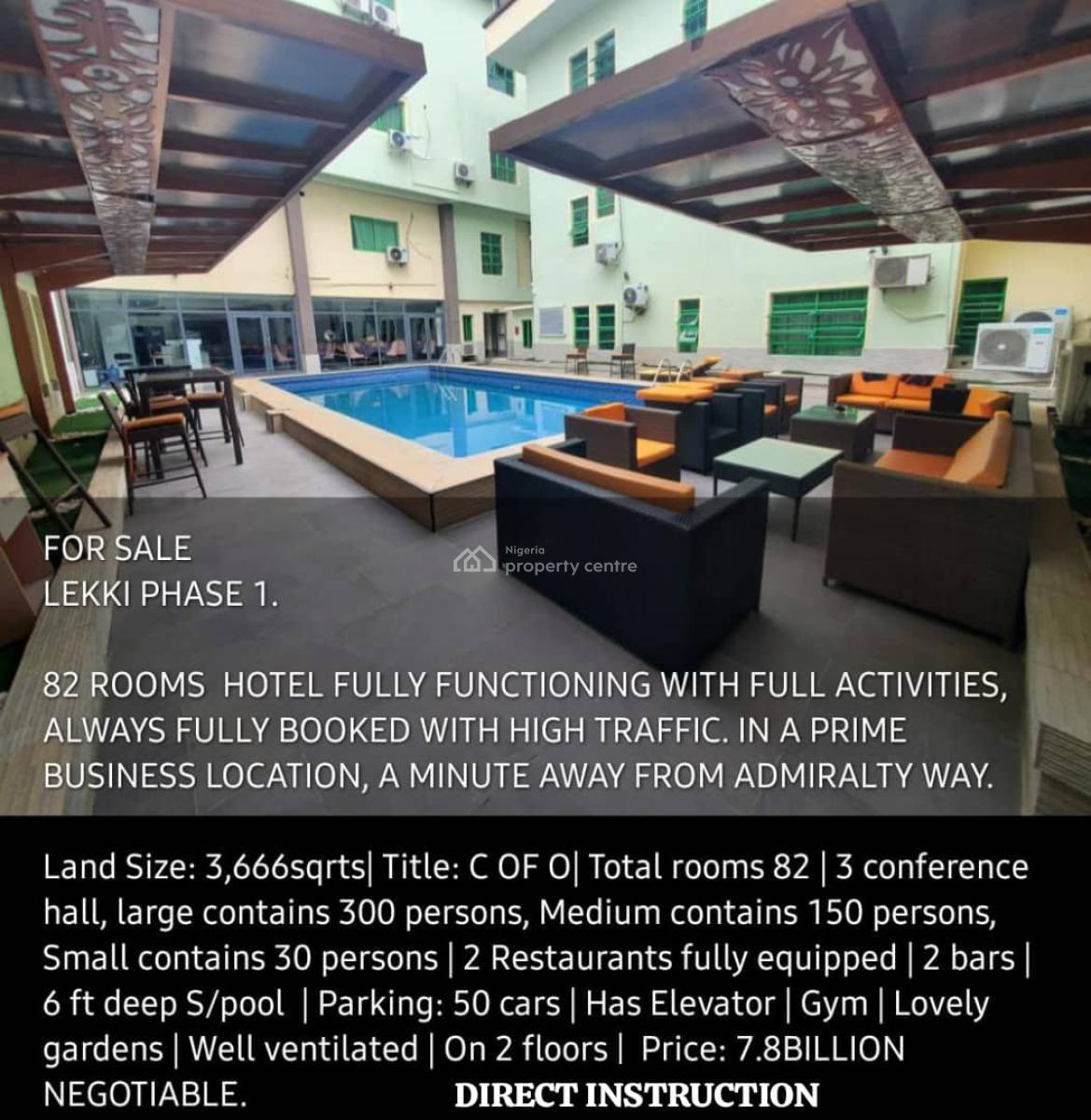 82 Rooms Hotel Off Admiraty Lekki Phase 1., Off Admiralty Way Lekki 1, Lekki Phase 1, Lekki, Lagos, Hotel / Guest House for Sale