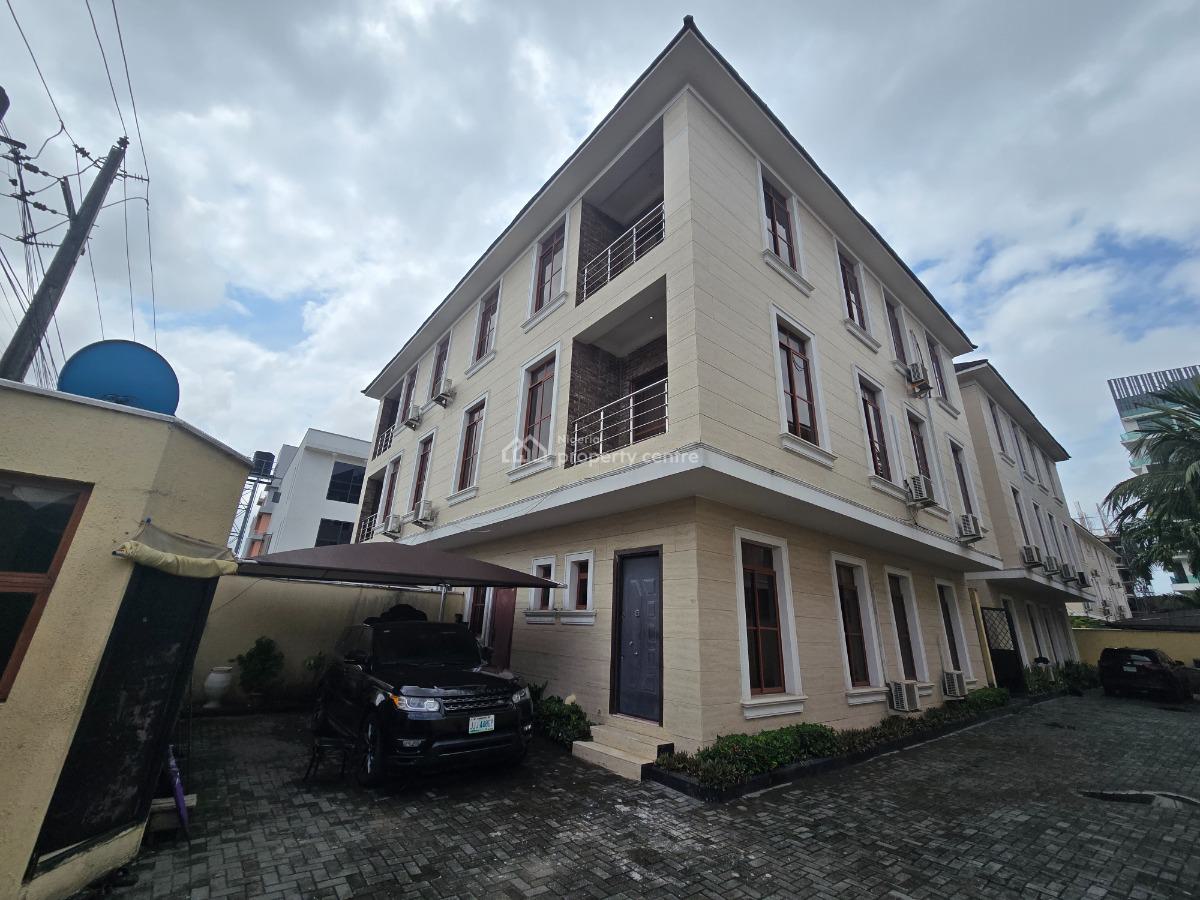 Well Finished 4 Bedroom Terrace Duplex with Bq, Off Banana Island Road, Ikoyi, Lagos, Terraced Duplex for Sale