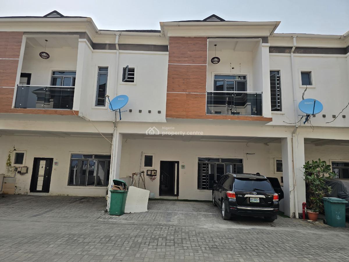 Nicely Finished and Well Located Serviced 4 Bedroom Terrace Duplex, Riverside Estate, Chevron Toll Gate, Lekki, Lagos, Terraced Duplex for Sale