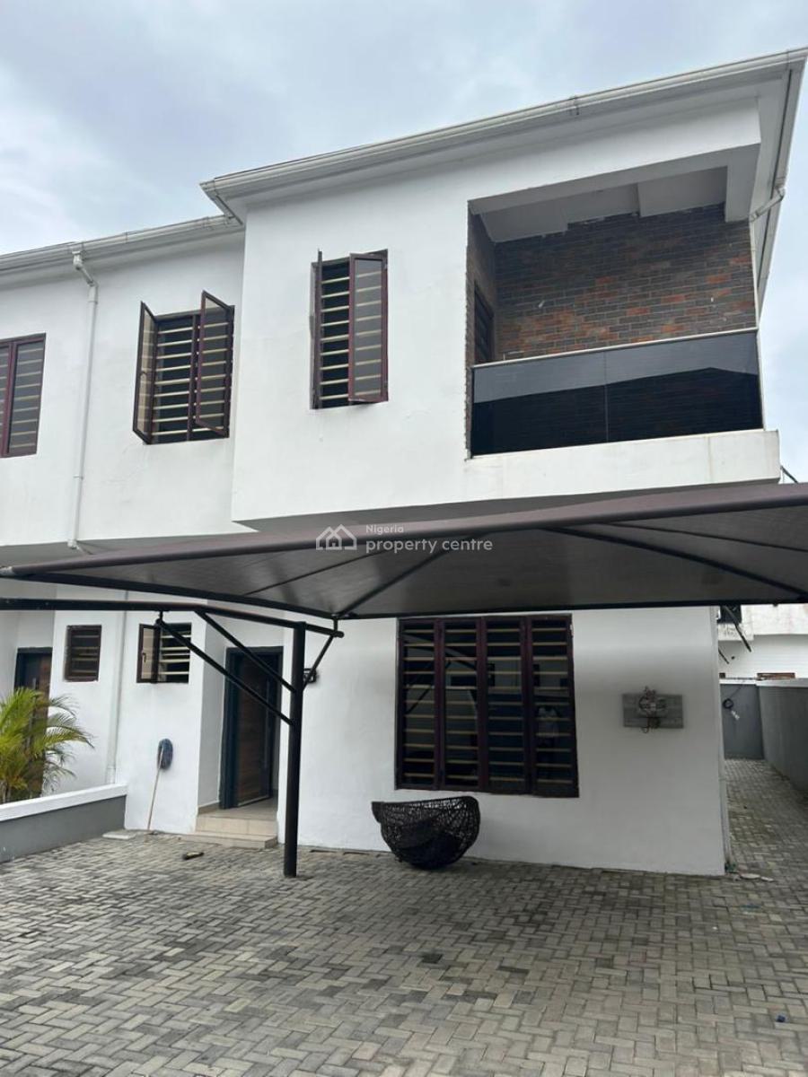 Exclusive Spacious 4 Bedroom Semi Detached House with a Bq, Orchid Road Before The Roundabout, Lekki, Lagos, Semi-detached Duplex for Rent