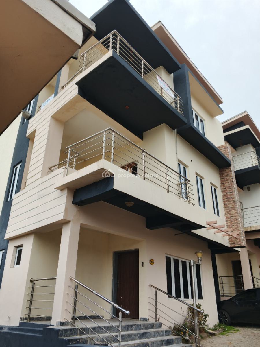 4 Bedroom Terrace Duplex with Bq, Guzape District, Abuja, Terraced Duplex for Rent