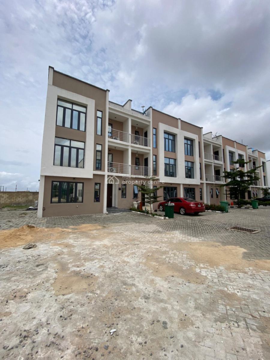 Fully Furnished 4 Bedroom Terrace with Bq, Coopeast Layout Beast, Beach Resort Estate, Osapa, Lekki, Lagos, Terraced Duplex for Sale