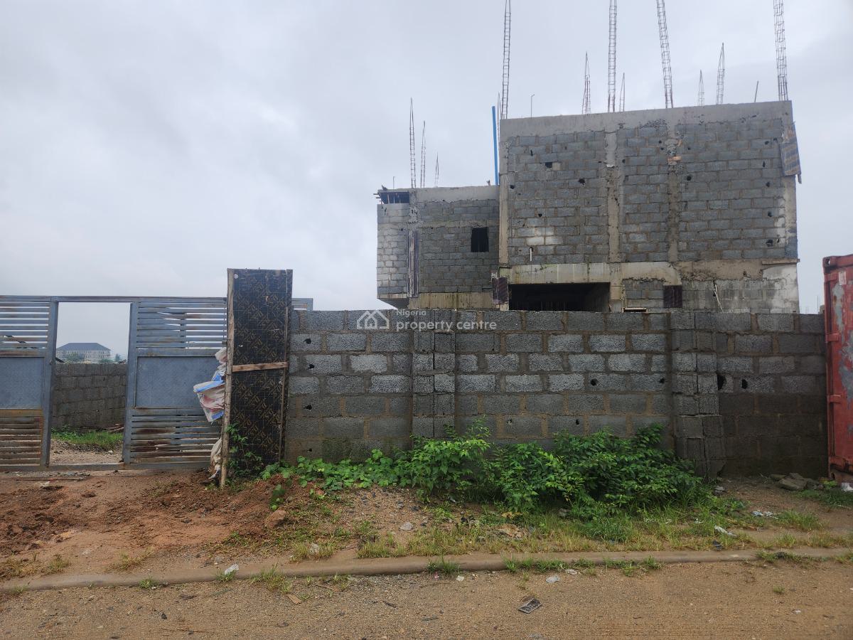 5 Bedrooms Terrace Duplex with Bq Sold As Advanced Carcass, Valentine Nwabueze Crescent, Jahi, Abuja, Terraced Duplex for Sale