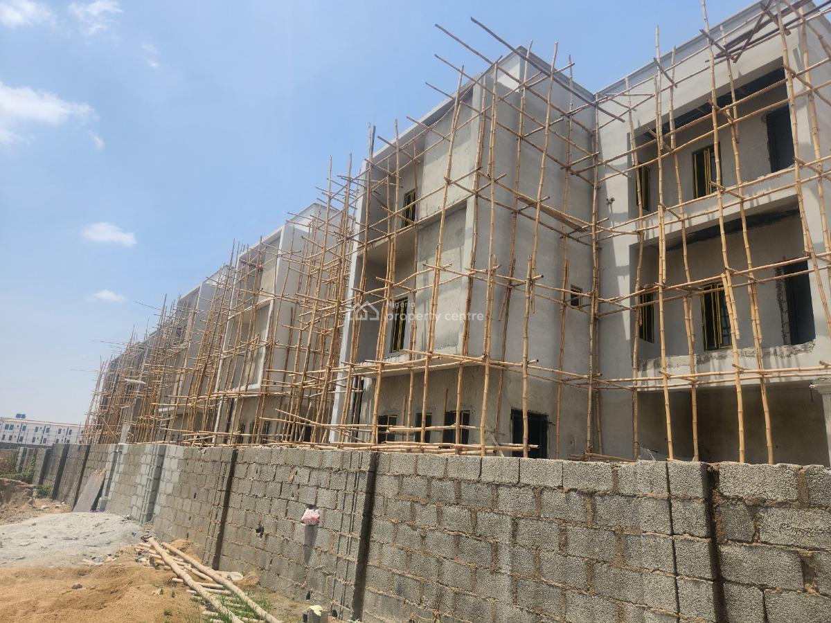 5 Bedrooms Terrace Duplex with Bq Given Off As Advanced Carcass, Valentine Nwabueze Crescent, Jahi, Abuja, Terraced Duplex for Sale