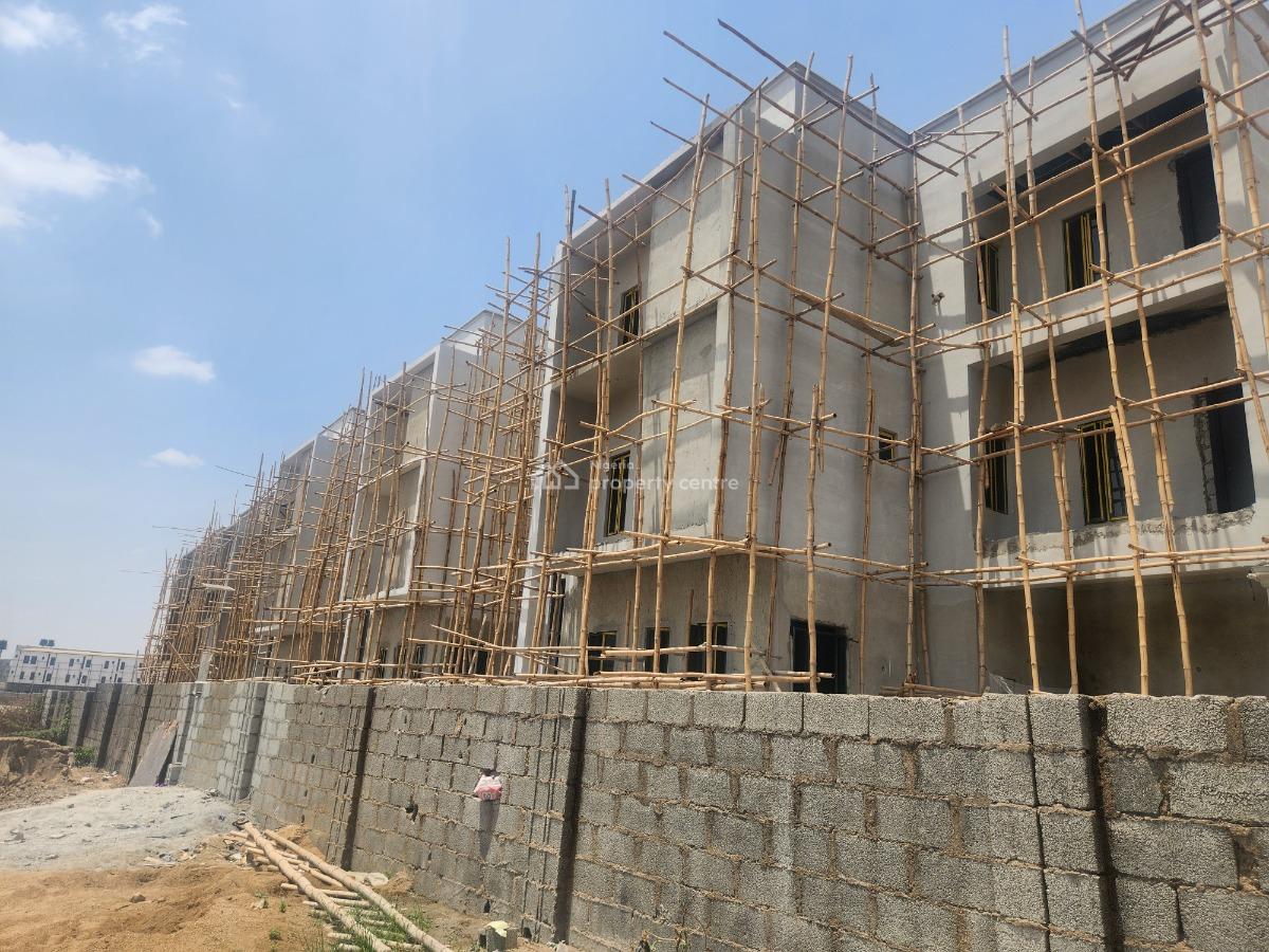 5 Bedrooms Terrace Duplex with Bq Given Off As Advanced Carcass, Valentine Nwabueze Crescent, Jahi, Abuja, Terraced Duplex for Sale