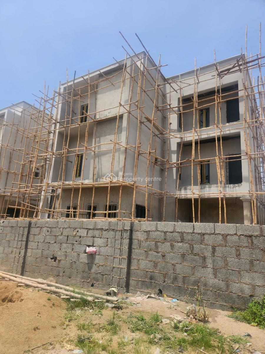 5 Bedrooms Terrace Duplex with Bq Given Off As Advanced Carcass, Valentine Nwabueze Crescent, Jahi, Abuja, Terraced Duplex for Sale
