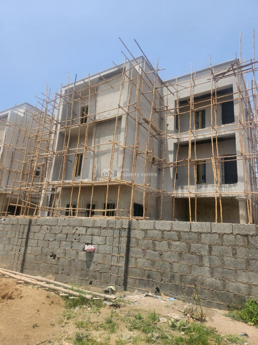 5 Bedrooms Terrace Duplex with Bq Given Off As Advanced Carcass, Valentine Nwabueze Crescent, Jahi, Abuja, Terraced Duplex for Sale