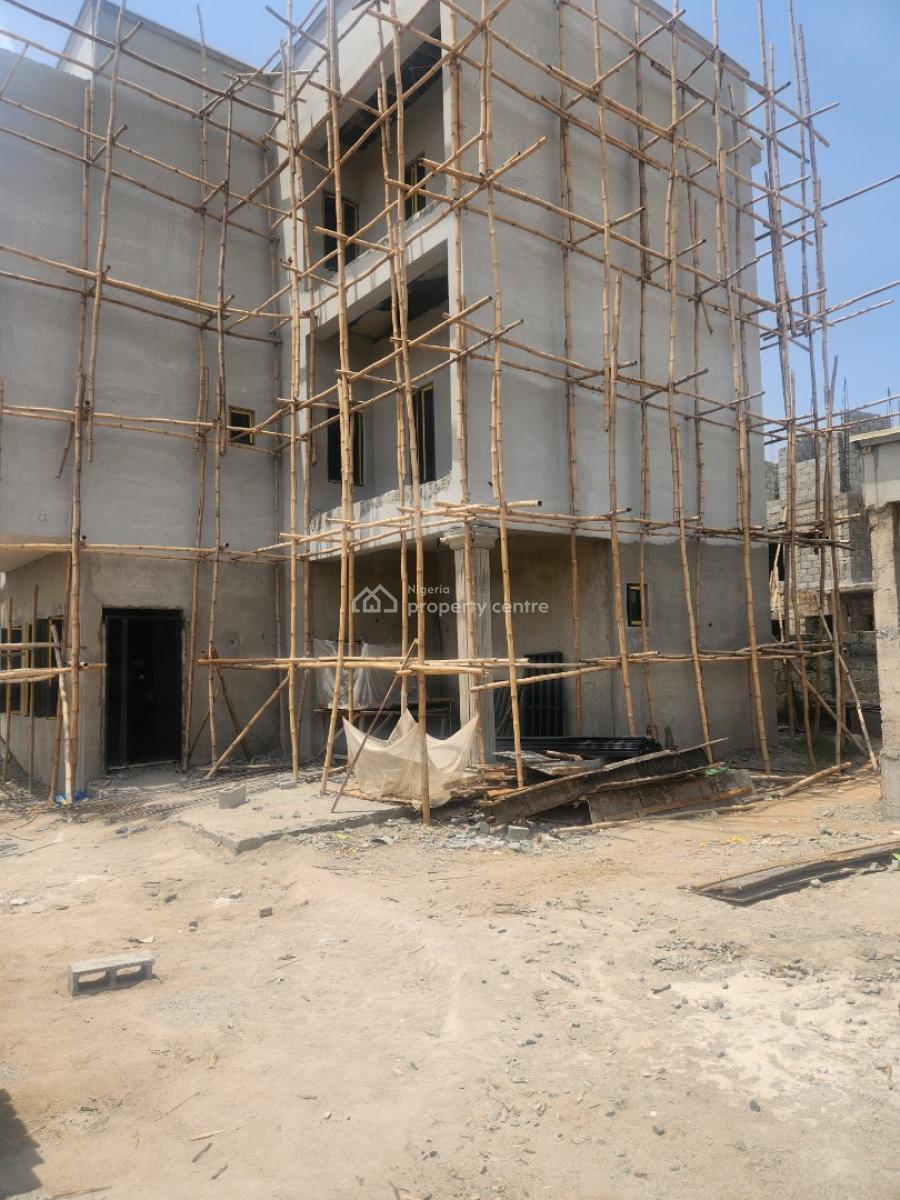5 Bedrooms Terrace Duplex with Bq Given Off As Advanced Carcass, Valentine Nwabueze Crescent, Jahi, Abuja, Terraced Duplex for Sale