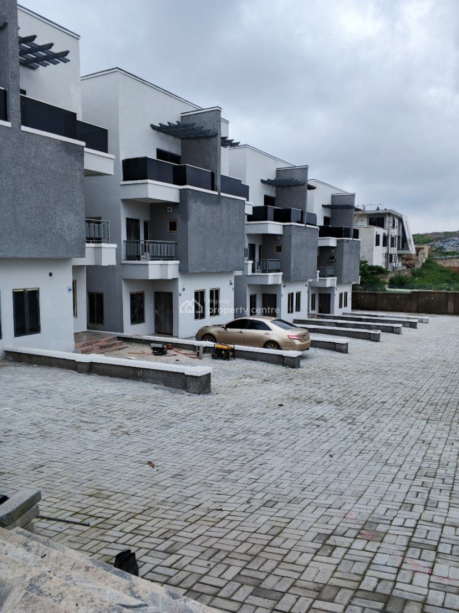 Newly Built 4 Bedroom Terrace Duplex with Bq, Guzape District, Abuja, Terraced Duplex for Rent