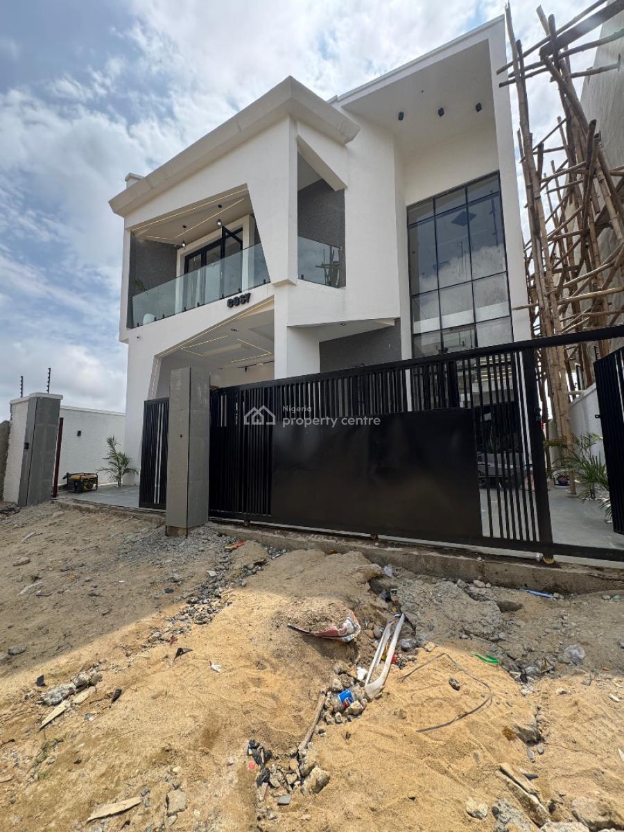 Contemporary 4 Bedroom Detached Duplex with Bq in a Secured Location, Ajah, Lagos, Detached Duplex for Sale