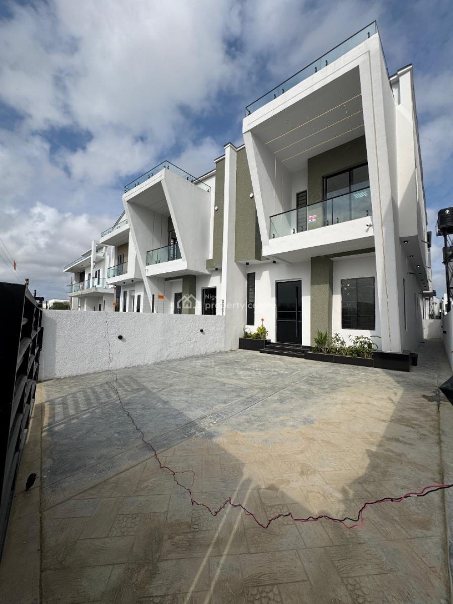 Stunning 4 Bedroom Semi-detached Duplex with a Bq & Private Compound, Ajah, Lagos, Semi-detached Duplex for Sale