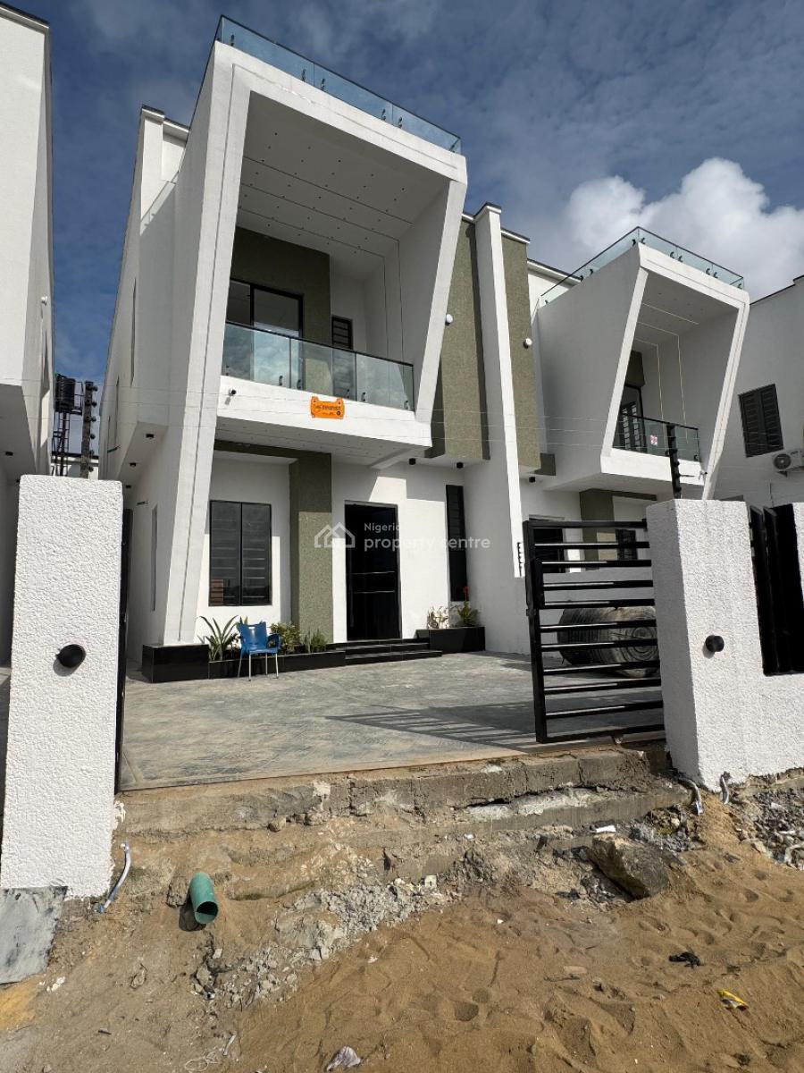 Stunning 4 Bedroom Semi-detached Duplex with a Bq & Private Compound, Ajah, Lagos, Semi-detached Duplex for Sale