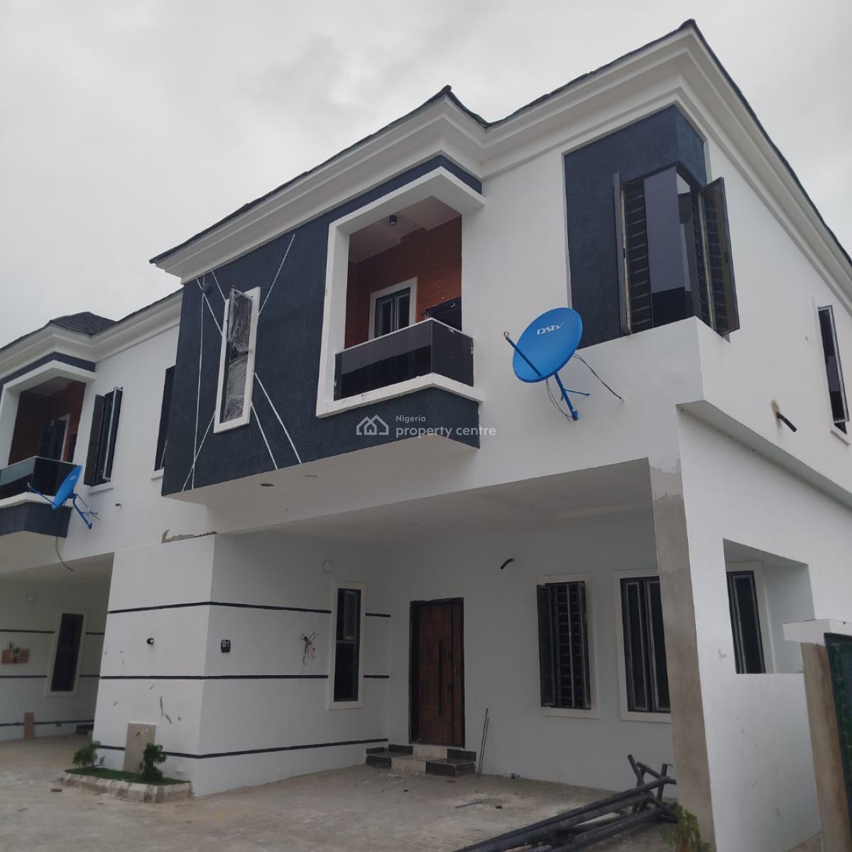 Nice 4 Bedroom Terrace Duplex, Mobil Road, Ajah, Lekki Expressway, Lekki, Lagos, Terraced Duplex for Rent