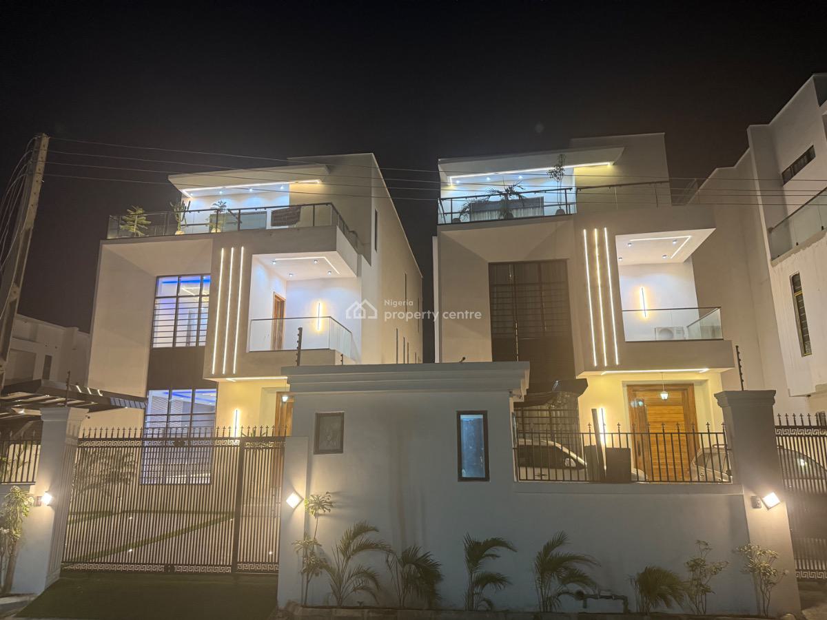 Contemporary 5 Bedroom Smart Home with a Maid Rooms, Gym, Cinema, Stud, Lekki, Lagos, Detached Duplex for Sale