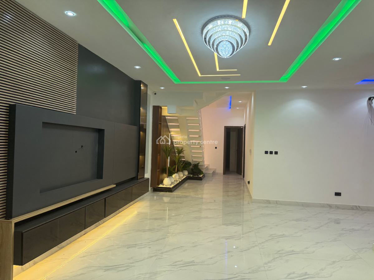 Contemporary 5 Bedroom Smart Home with a Maid Rooms, Gym, Cinema, Stud, Lekki, Lagos, Detached Duplex for Sale