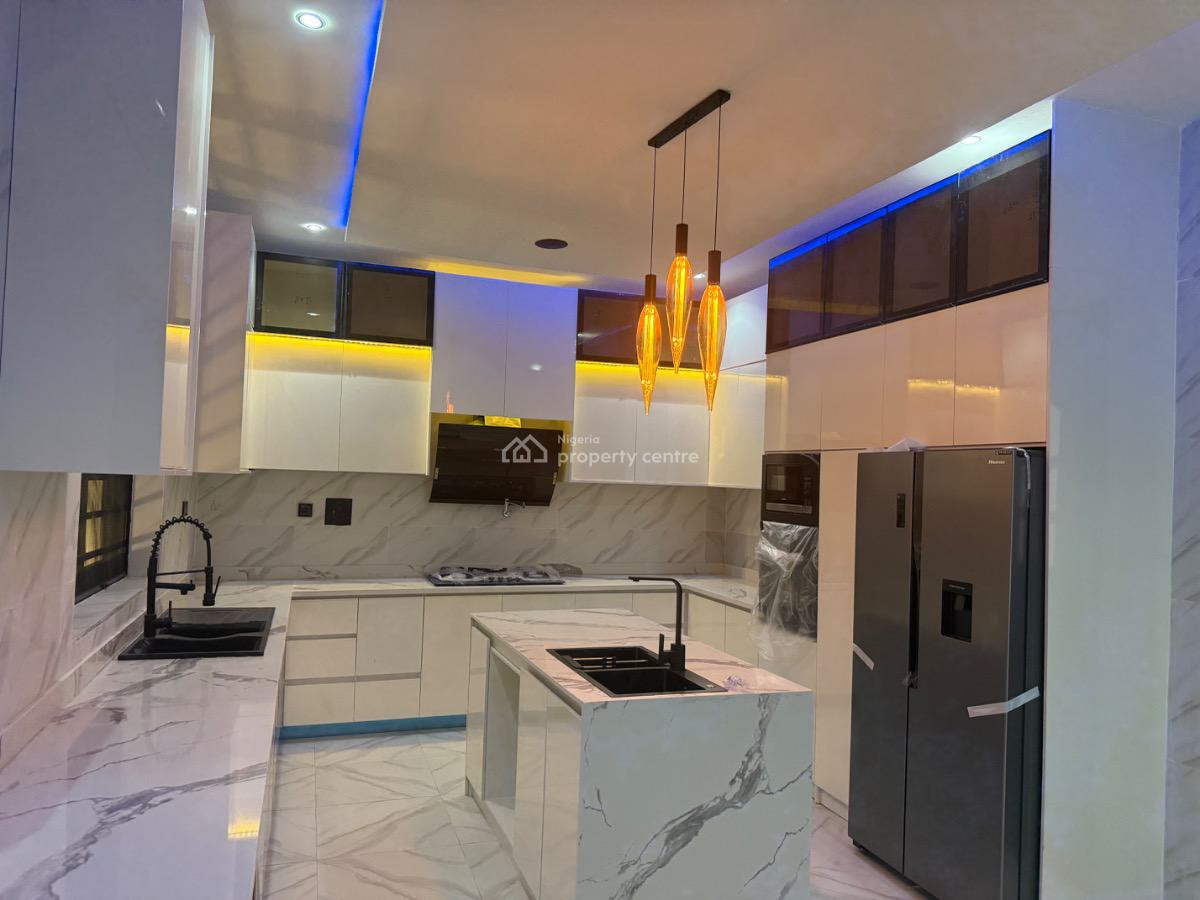 Contemporary 5 Bedroom Smart Home with a Maid Rooms, Gym, Cinema, Stud, Lekki, Lagos, Detached Duplex for Sale