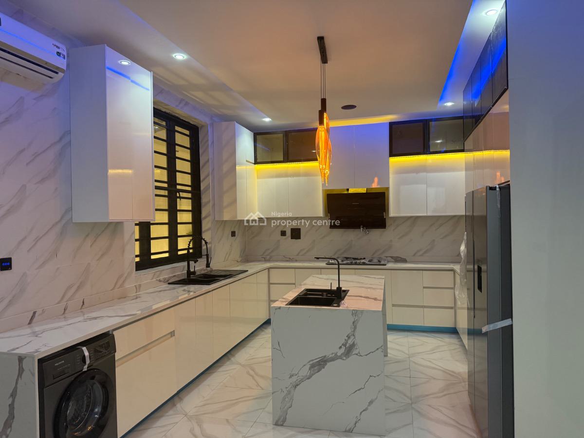 Contemporary 5 Bedroom Smart Home with a Maid Rooms, Gym, Cinema, Stud, Lekki, Lagos, Detached Duplex for Sale