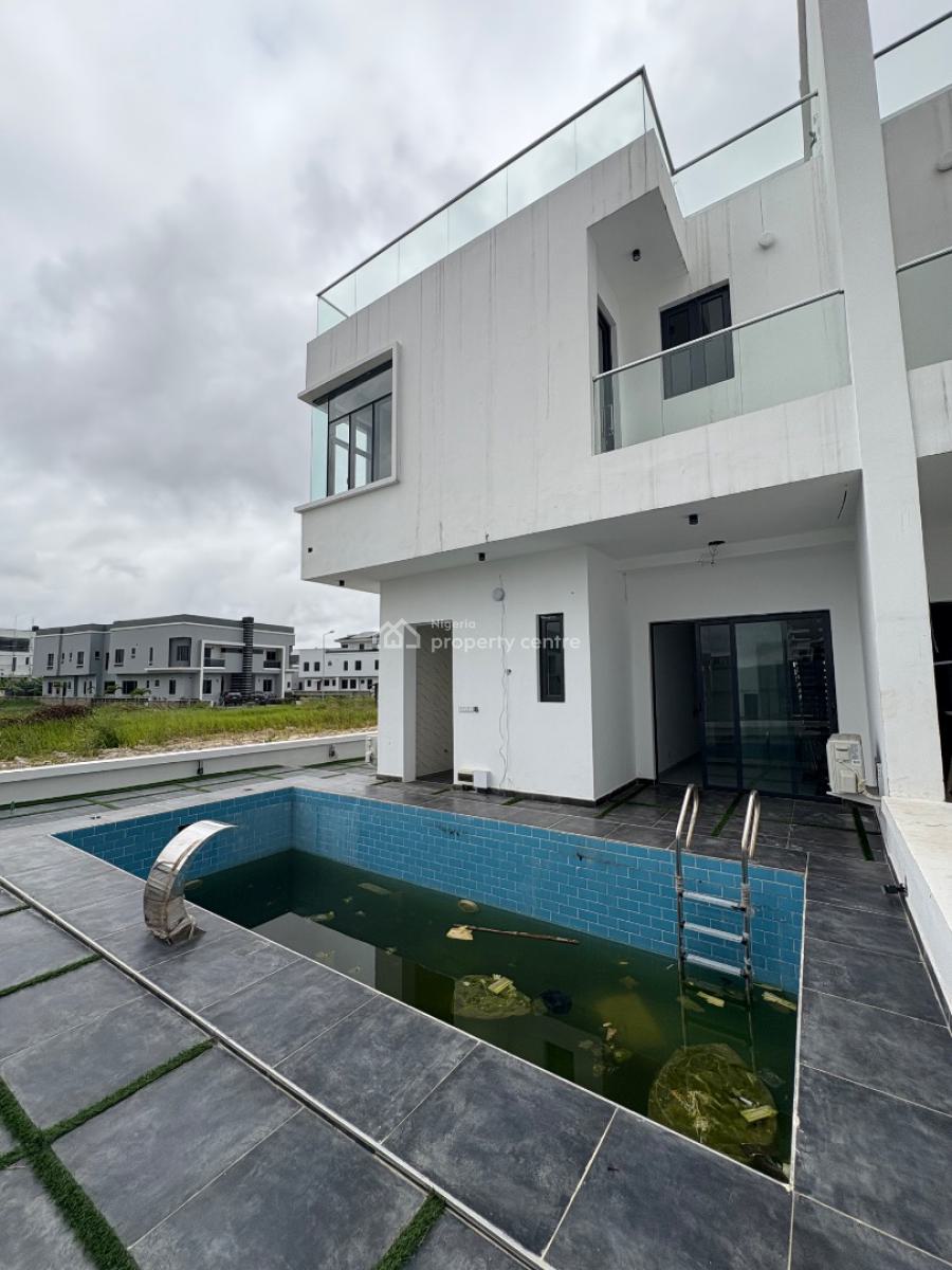 5-bedroom Triplex with Bq, Pool, Cinema & Terrace in Cowrie Creek Esta, Cowrie Creek Estate, Ikate, Lekki, Lagos, Semi-detached Duplex for Sale
