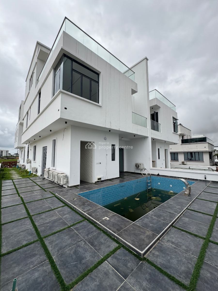 5-bedroom Triplex with Bq, Pool, Cinema & Terrace in Cowrie Creek Esta, Cowrie Creek Estate, Ikate, Lekki, Lagos, Semi-detached Duplex for Sale