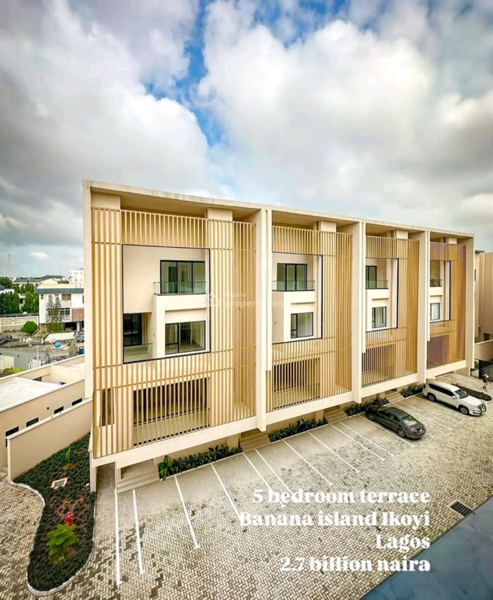 Waterview 5 Bedroom Townhouse  Banana Island  N2.7b  - Private Eleva, Banana Island, Ikoyi, Lagos, House for Sale