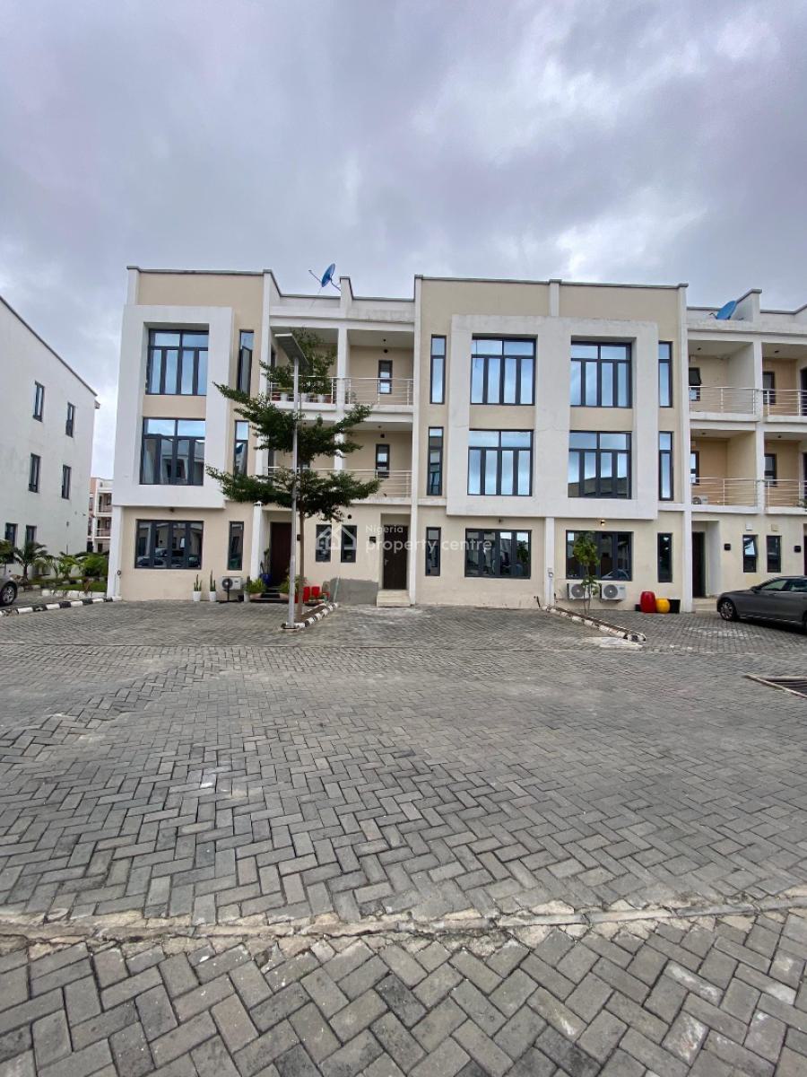 4 Bedroom Terrace Duplex with a Room Bq, Beach Resort Estate, Osapa, Lekki, Lagos, Terraced Duplex for Sale