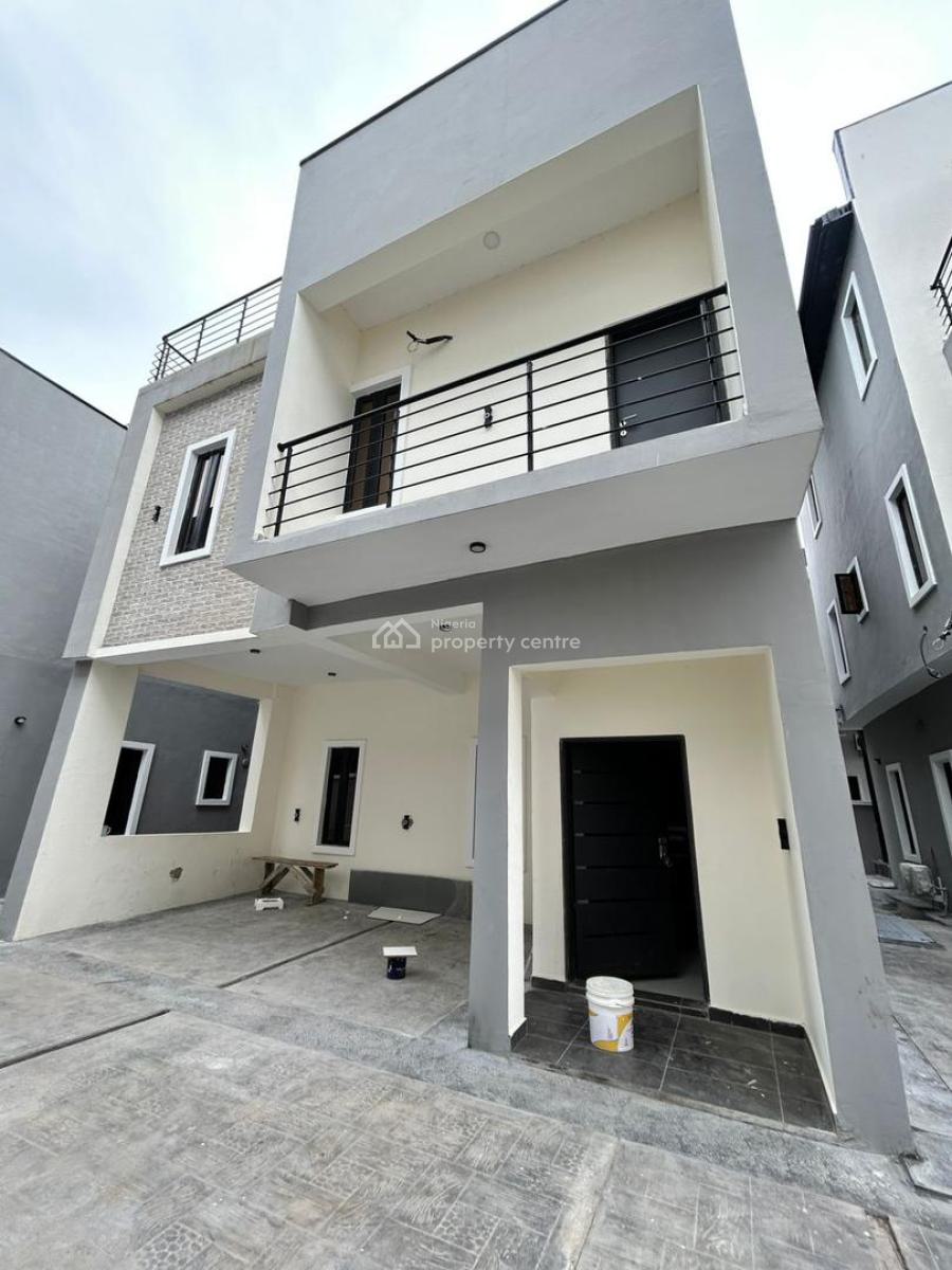 New Built Fully Detached 4-bedroom Duplex with Self Compound, Orchid Road, Lekki, Lagos, Detached Duplex for Rent
