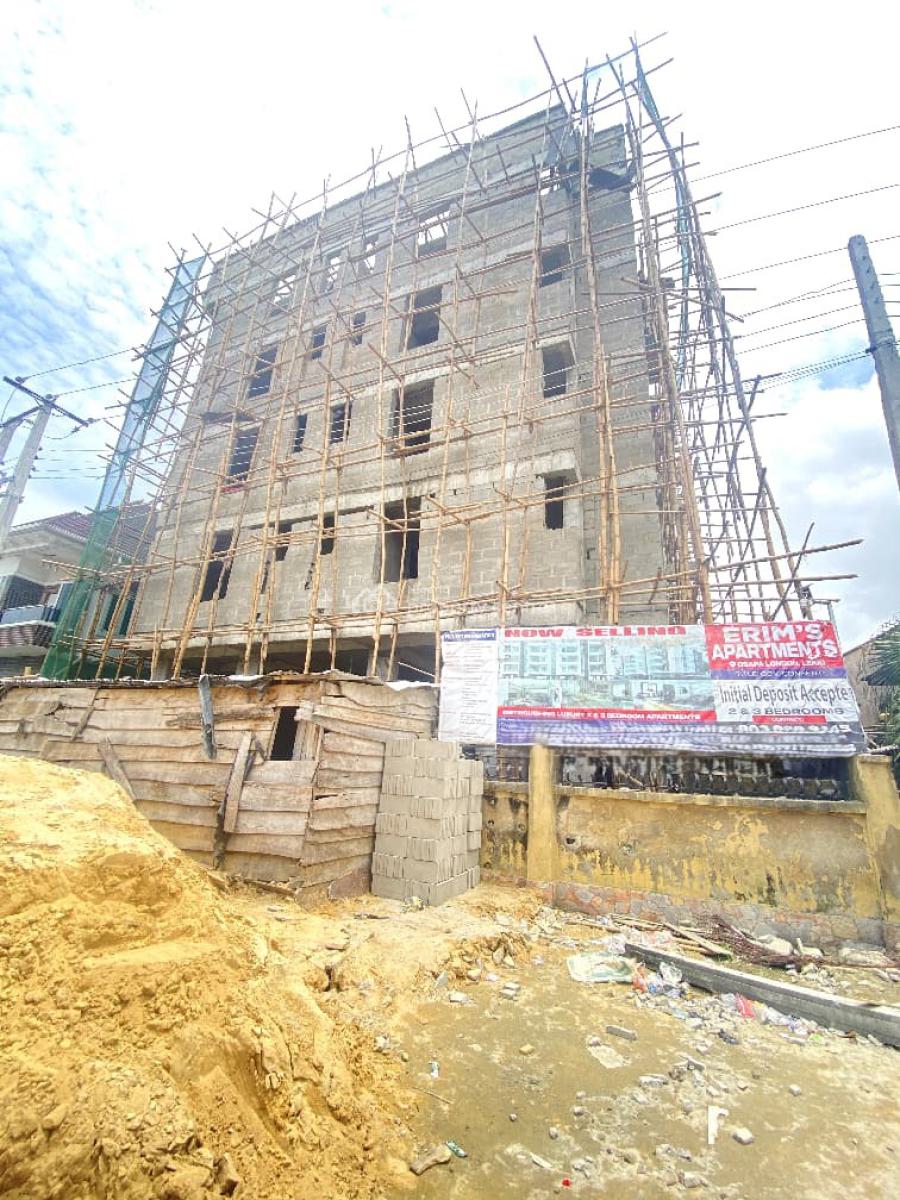 2 Bedroom  Apartment Construction on-going in a Secured Estate, Osapa London, Lekki, Lagos, Flat / Apartment for Sale