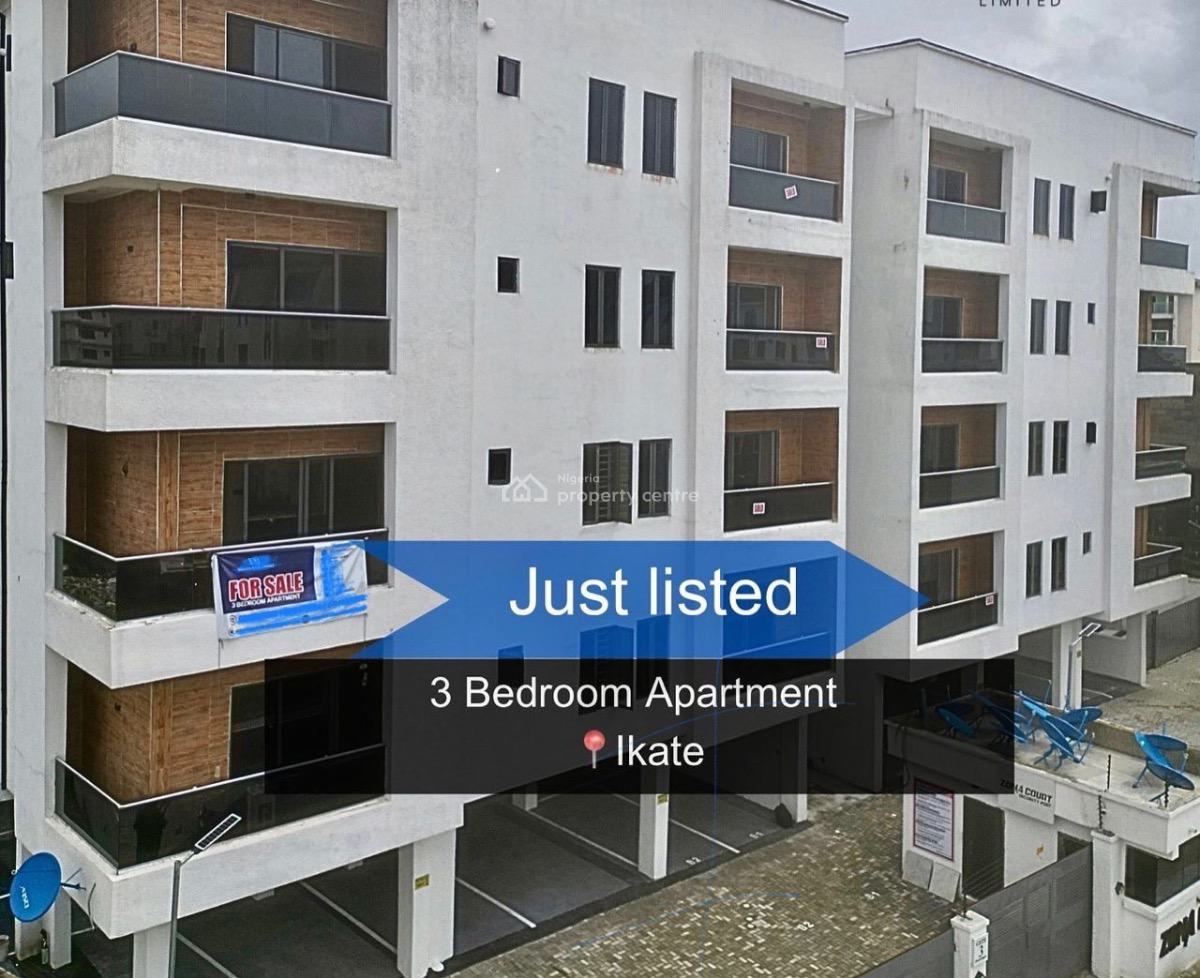 Serviced 3 Bedroom Apartment, Ikate Elegushi, Lekki, Lagos, Flat / Apartment for Sale