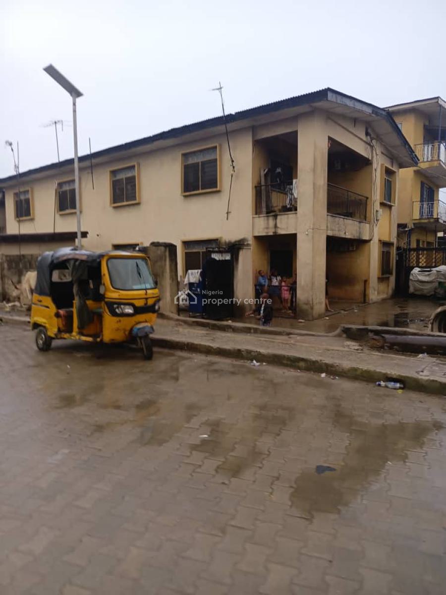 a Solid Tenamets Storey Building with Bq That Can Be Renovated, Balogun Lane By Corner Peace Off Adefimihan, Surulere, Lagos, Block of Flats for Sale