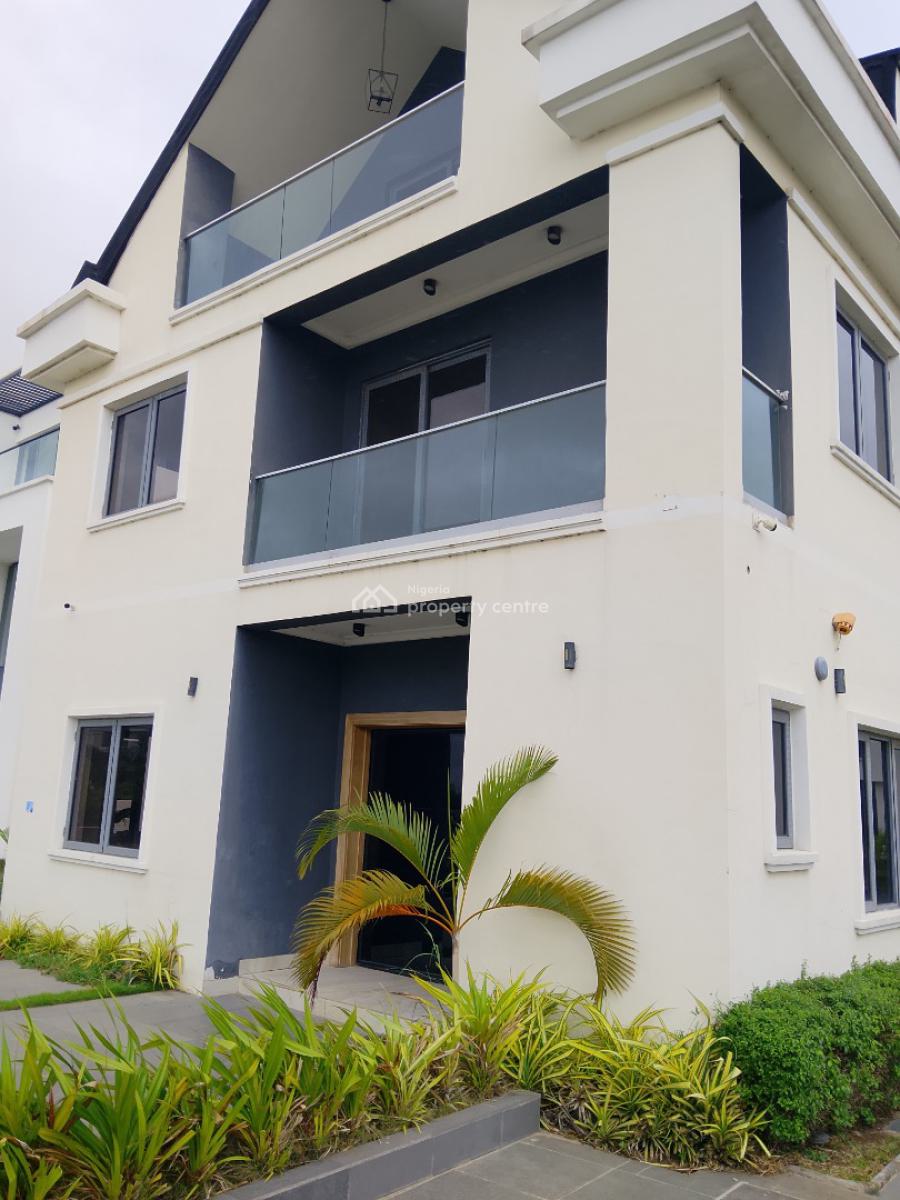 New Waterview Semi Smart 5bedroom Duplex with Bq,cinema,2 Kitchen,etc, Cowrie Creek Luxury Estate By Nicon Town Road, Lekki, Lagos, Detached Duplex for Sale