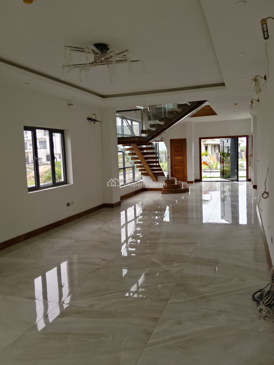 New Waterview Semi Smart 5bedroom Duplex with Bq,cinema,2 Kitchen,etc, Cowrie Creek Luxury Estate By Nicon Town Road, Lekki, Lagos, Detached Duplex for Sale