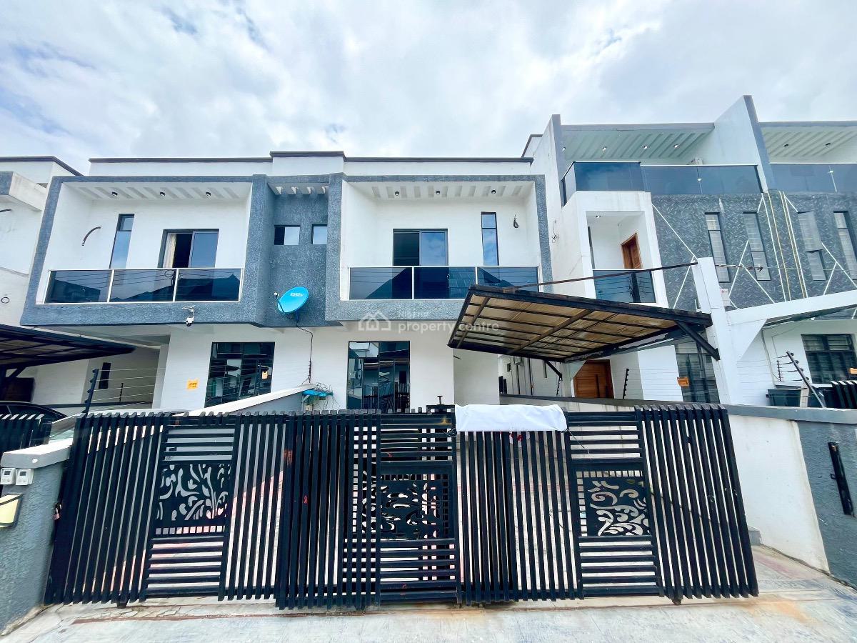 Spacious 4-bedroom Semi-detached Duplex with Bq, Chevron Drive, Lekki, Lagos, Semi-detached Duplex for Rent
