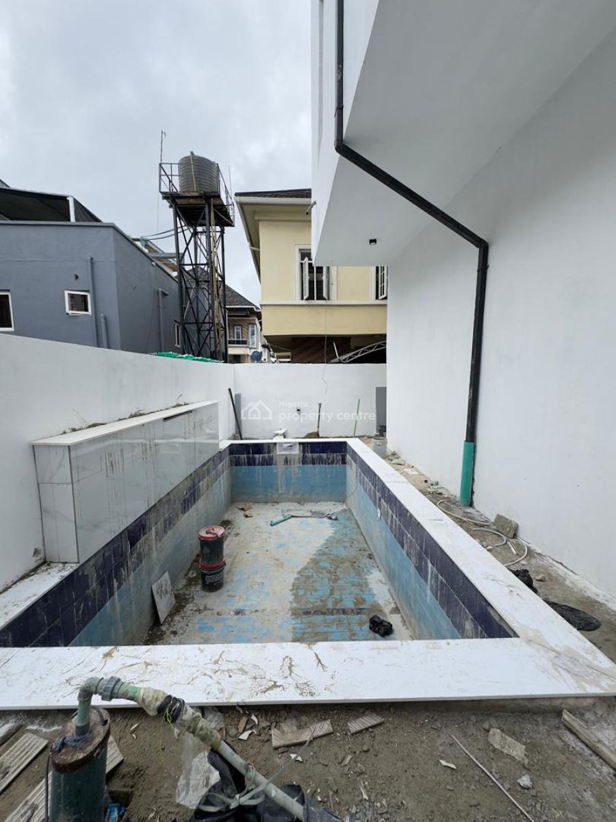 Contemporary 5 Bedroom Detached Duplex with Pool,cinema and Terrace, Chevron, Lekki, Lagos, Detached Duplex for Sale