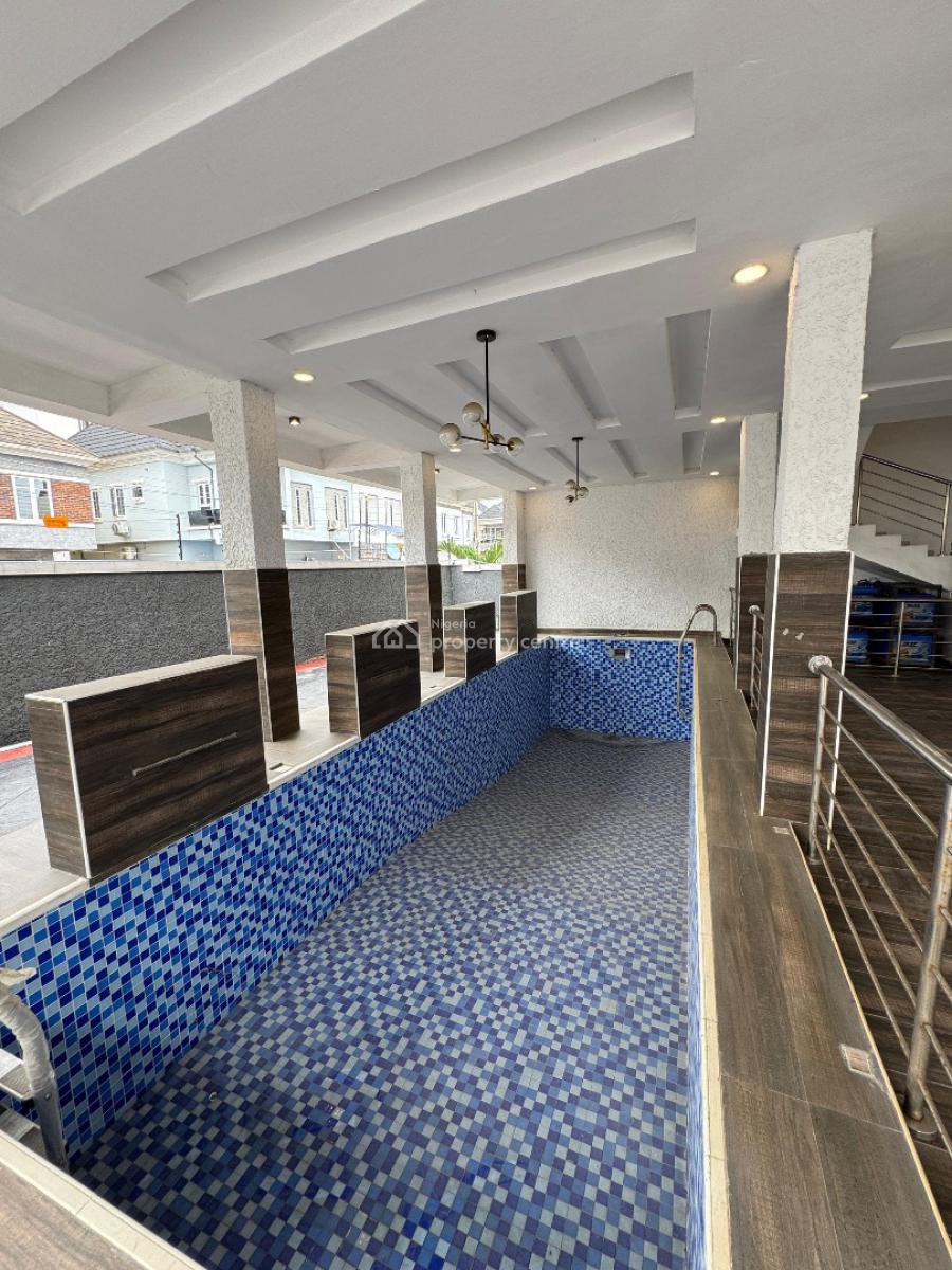 Stylish 4 Bedroom Terrace Duplex on Two Floors with Private Pool& Gym, Chevron, Lekki, Lagos, Terraced Duplex for Sale