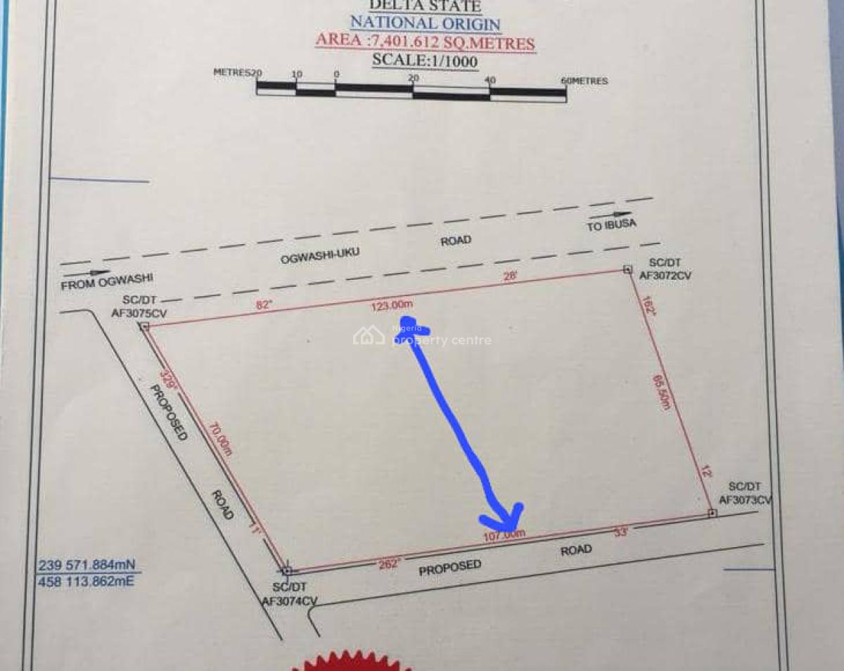 Fresh Joint Venture Investment. 3,700sqm Opposite Admiralty University, Along Ogwashi-uku Road,ibusa, Asaba, Delta, Residential Land Joint Venture