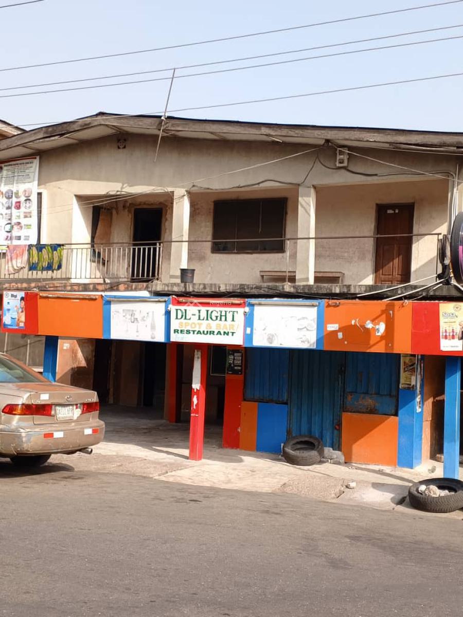 Detached House with 14 Rooms, 2 Room Bq and a Shop Sitting on Land Size, Off Unity Road, Ikeja, Lagos, Detached Duplex for Sale