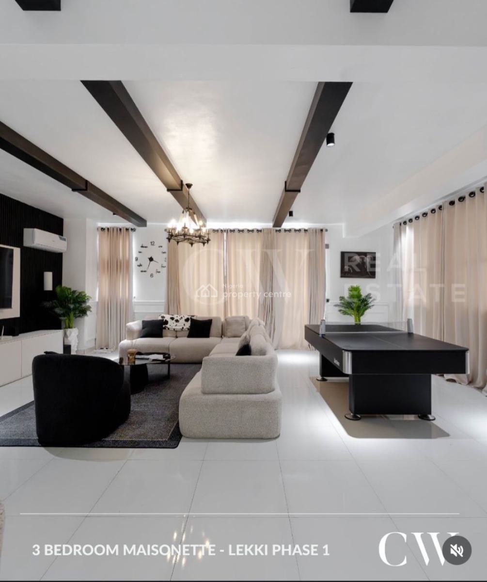 Luxury Fully Furnished 3bedroom Mansionette, Lekki Phase 1, Lekki, Lagos, House for Sale