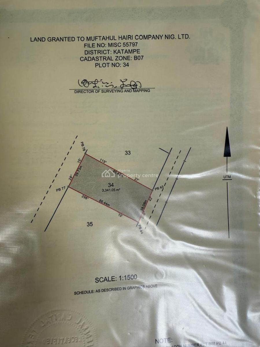 Plot of Land, Katampe (main), Katampe, Abuja, Land for Sale
