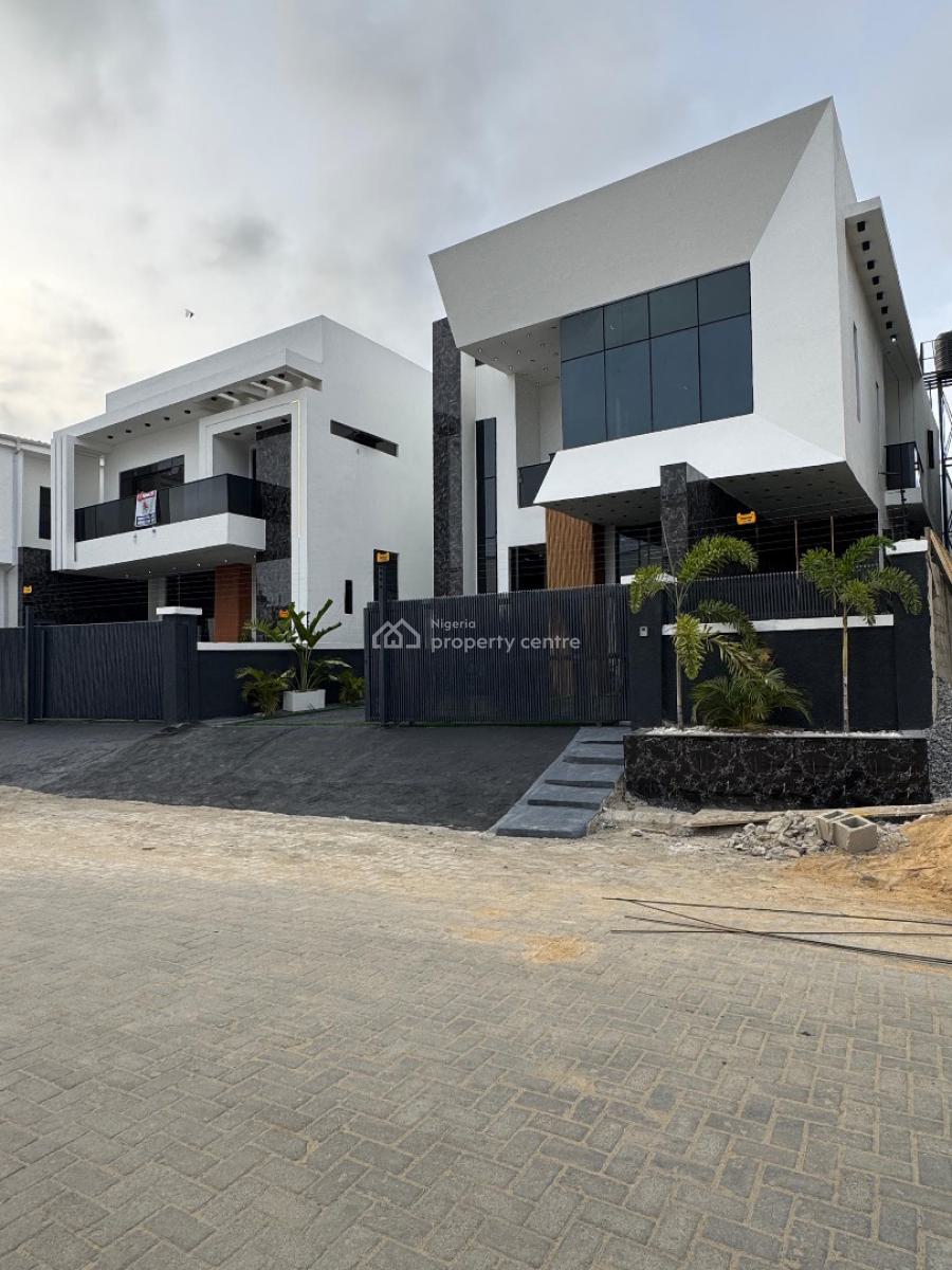 Exquisite 4 Bedroom Detached Duplex with a Bq and Pool, Chevron, Lekki, Lagos, House for Sale