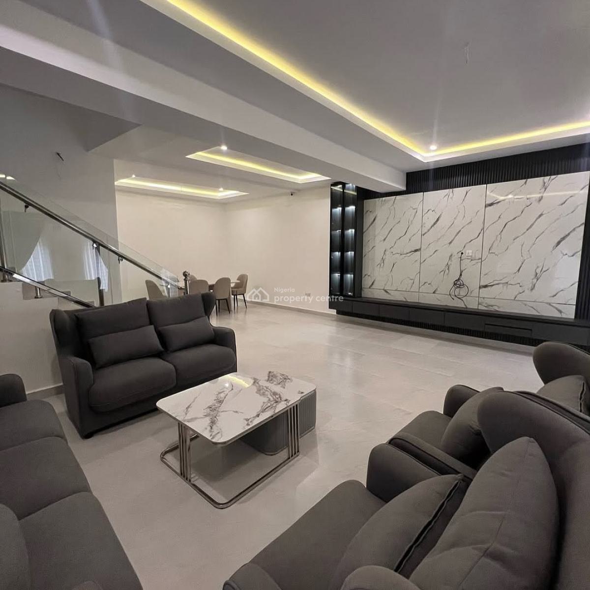 Brand New Luxury 4 Bedroom Fully Furnished Terrace Duplex, Bq., Serene Neighborhood, Kaura, Abuja, Terraced Duplex for Sale